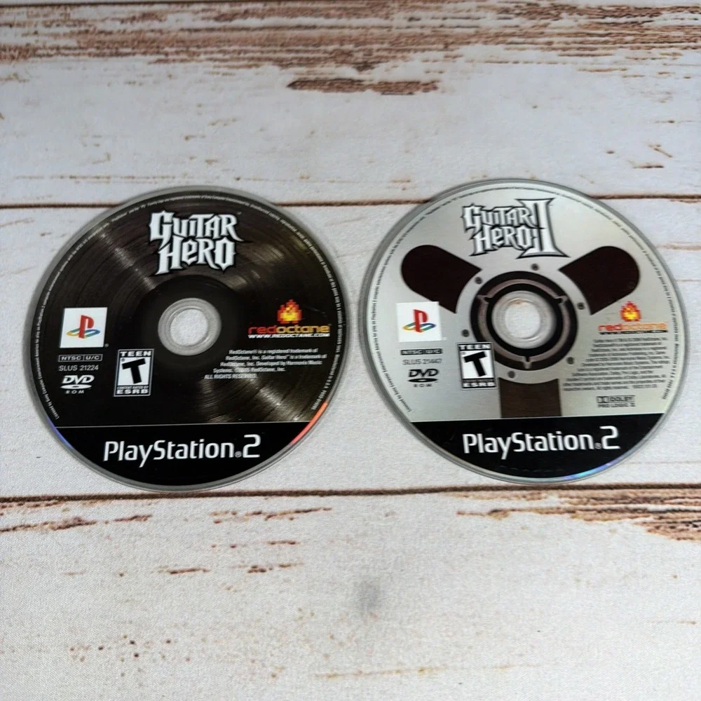 Guitar Hero and Guitar Hero II Dual Pack PlayStation 2 Disc Only
